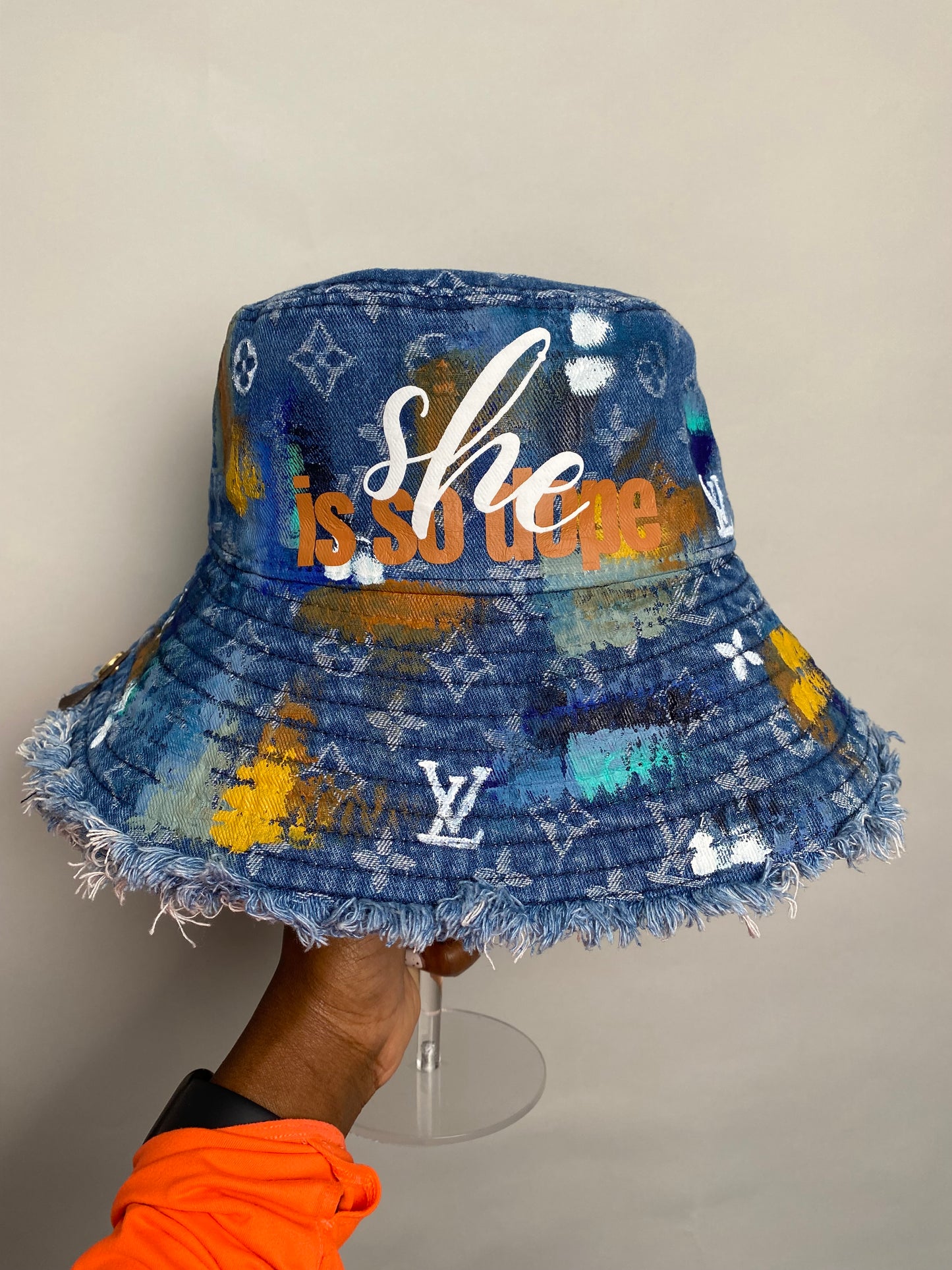 Denim Faux SISD Bucket Hat