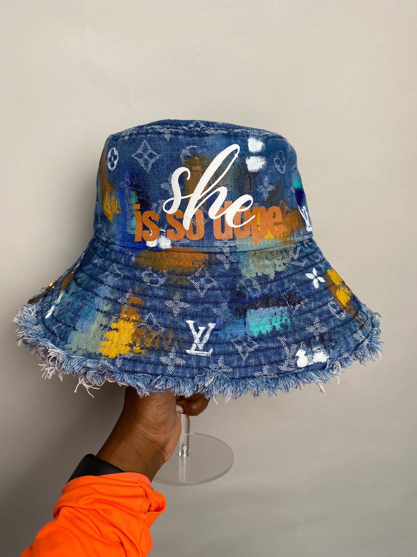 Denim Faux SISD Bucket Hat