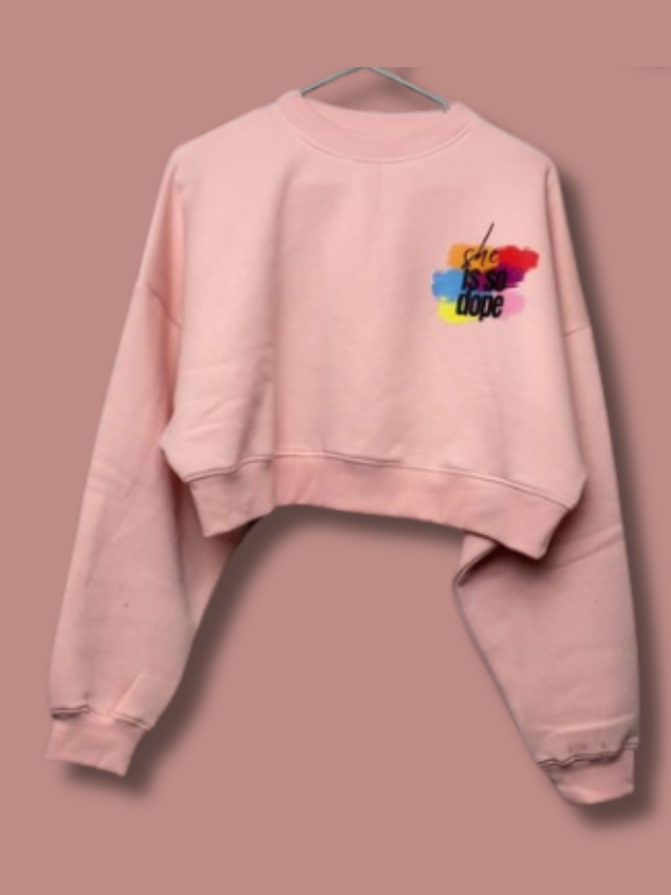 Never Forget Cropped Sweatshirt
