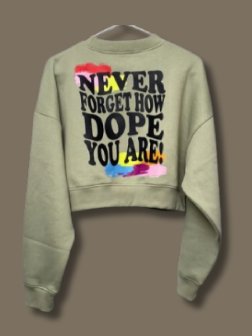 Never Forget Cropped Sweatshirt