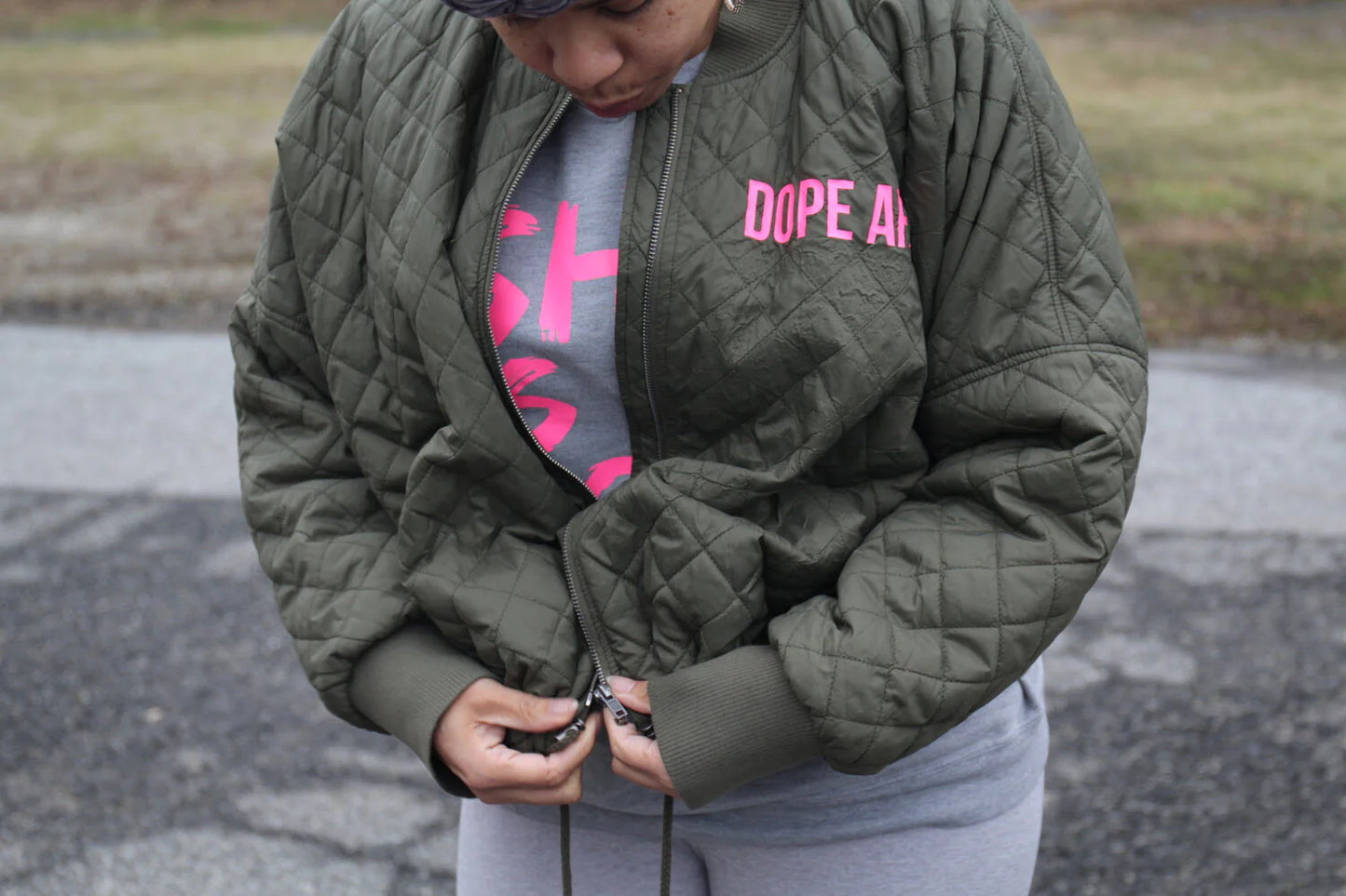 She Is So Dope Light Bomber Jacket