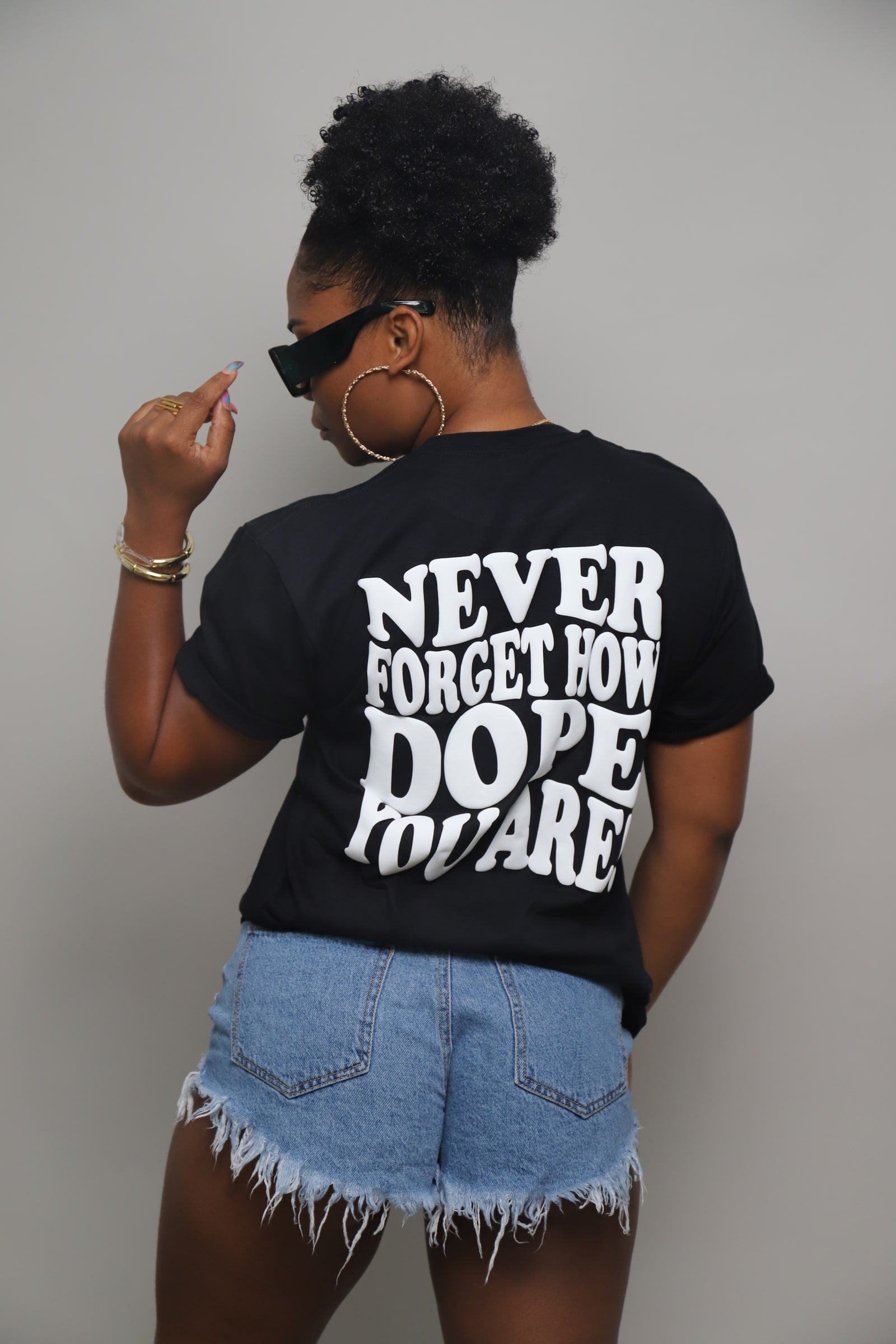Never Forget Puff Print Tee