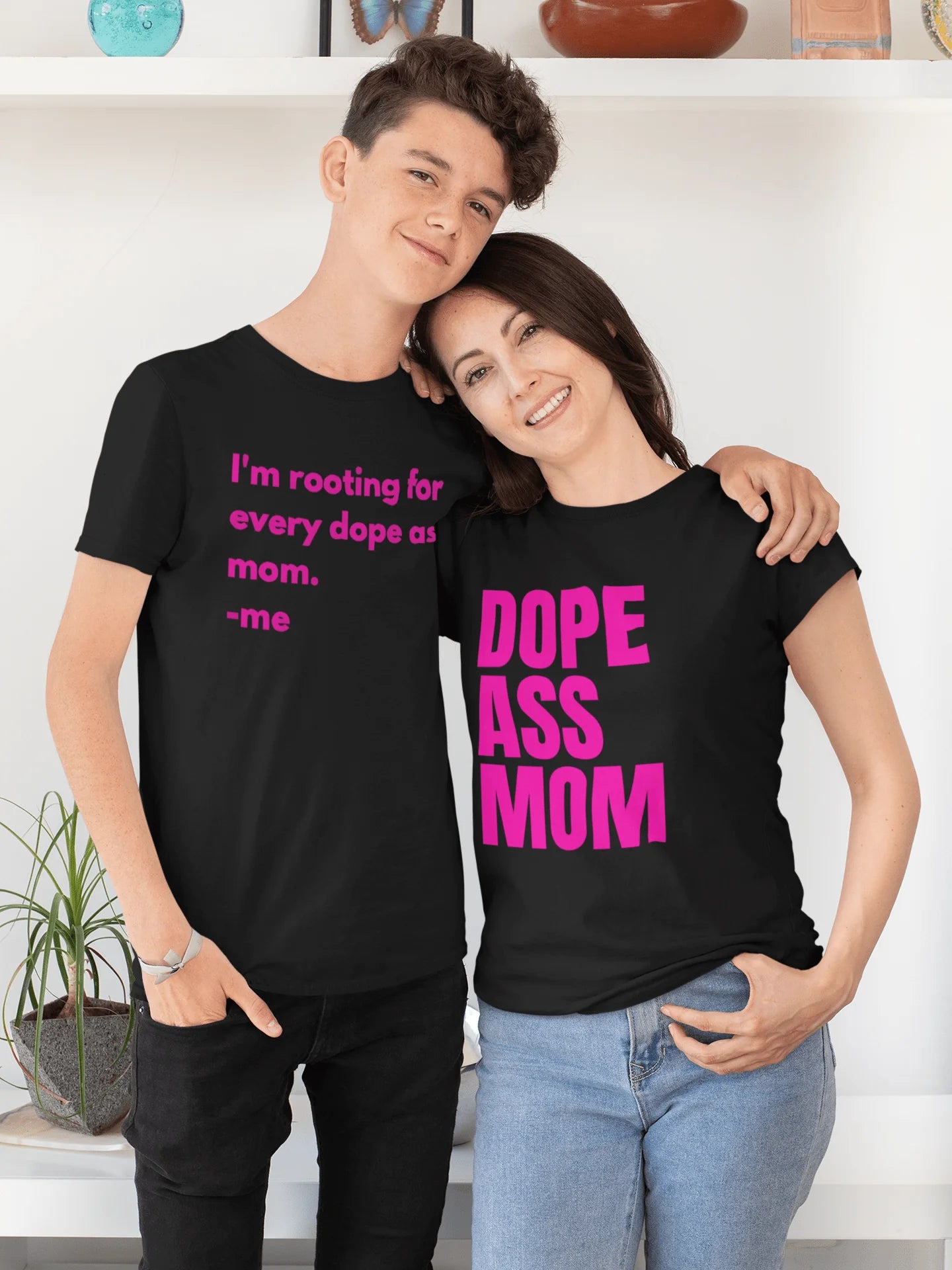 Dope Mom Hot Pink T-Shirt